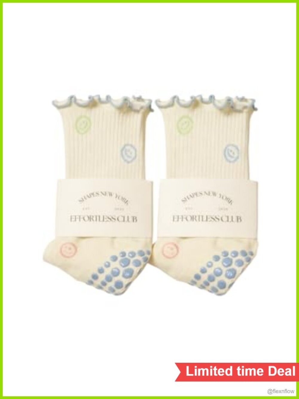 Crew Grip Socks for Women Non-Slip Pilates Barre Yoga
